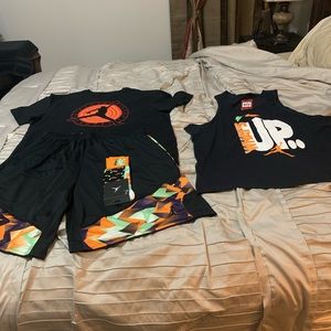 Jordan set 3X shirts & 3X shorts & socks. $100.